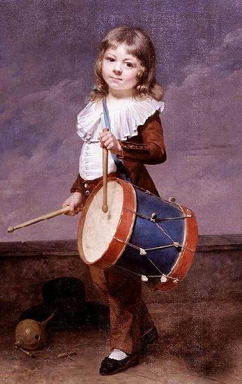 Martin  Drolling Portrait of the Artists Son as a Drummer China oil painting art